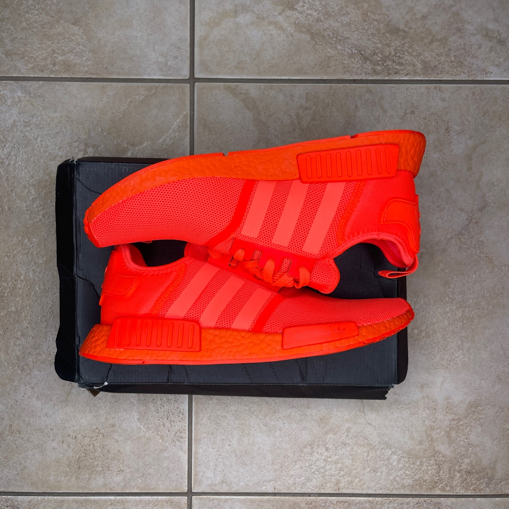 Adidas Nmdr1 Solar Red Sneakers Brand New Damaged Box 115 Us